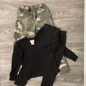 Camouflage & long underwear set